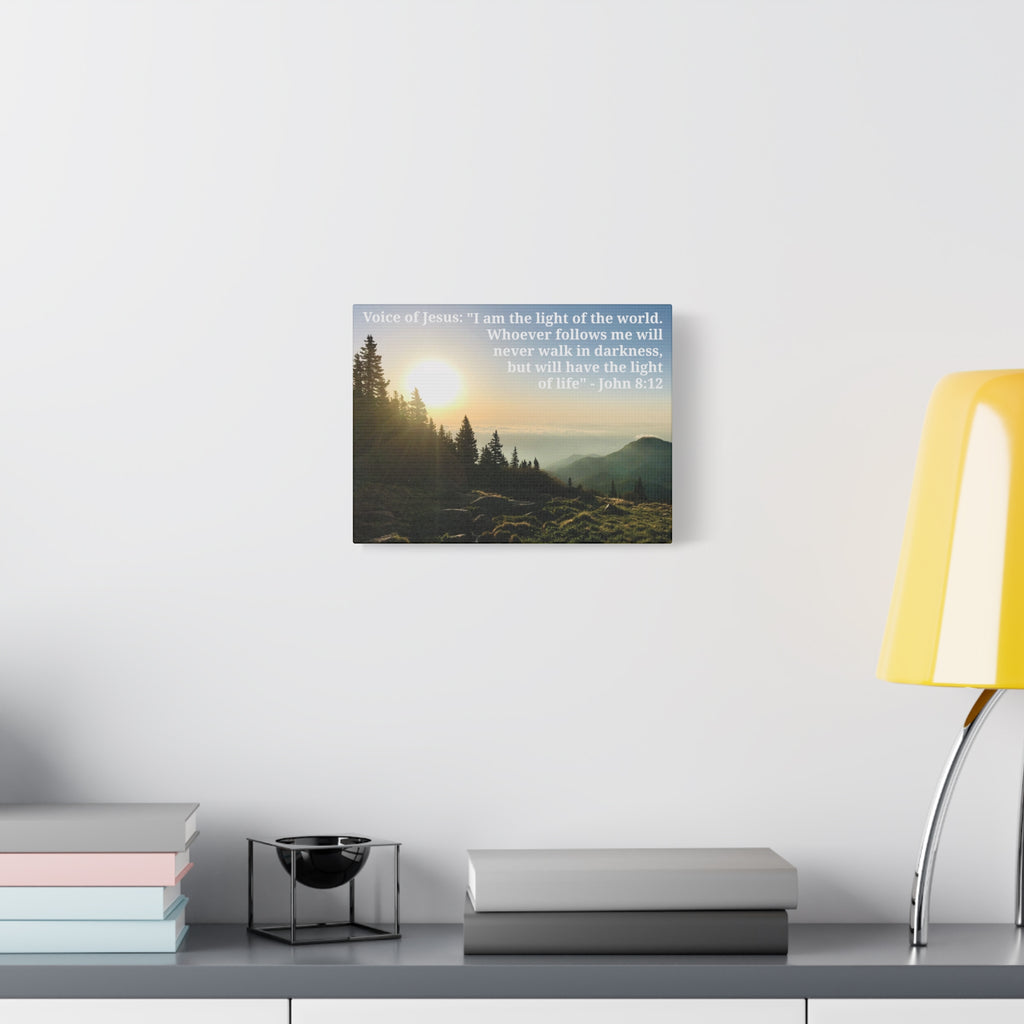 John 8:12 - Framed Canvas Wall Art
