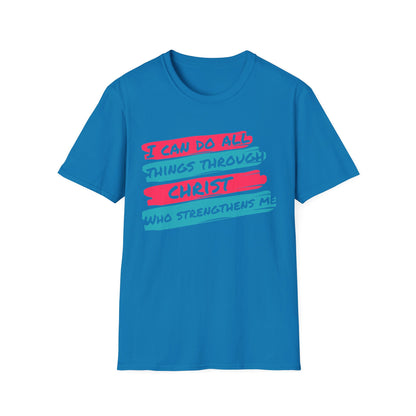 Unisex Softstyle T-Shirt - All things through Christ