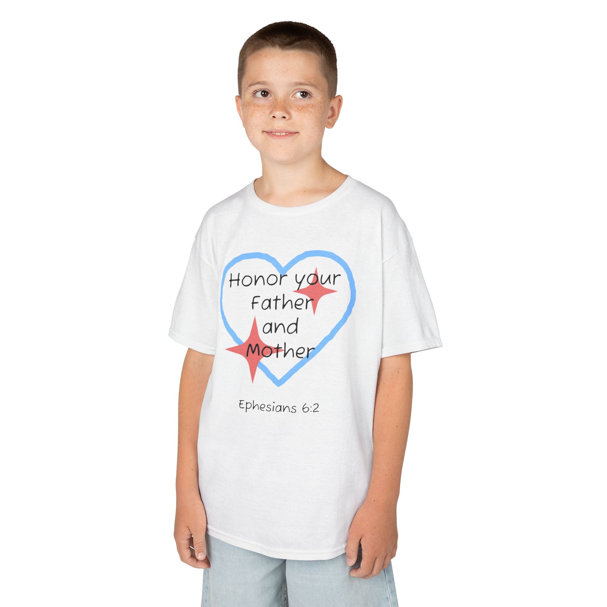 Kids Heavy Cotton™ Tee - Ephesians 6:2