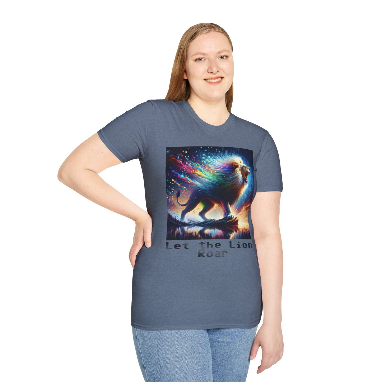 Unisex Softstyle T-Shirt - Lion roar