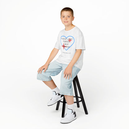 Kids Heavy Cotton™ Tee - Ephesians 6:2