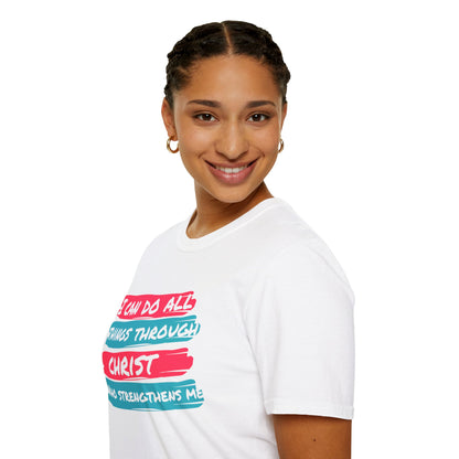 Unisex Softstyle T-Shirt - All things through Christ