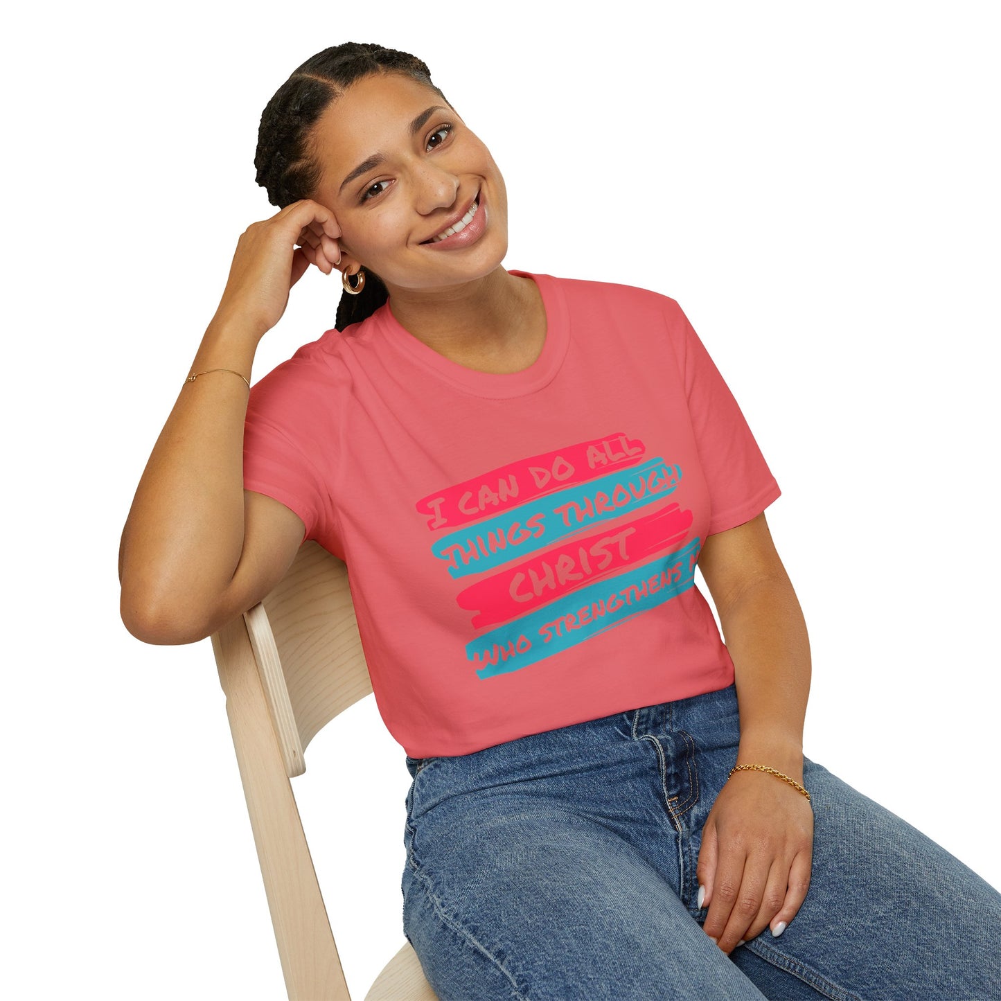 Unisex Softstyle T-Shirt - All things through Christ