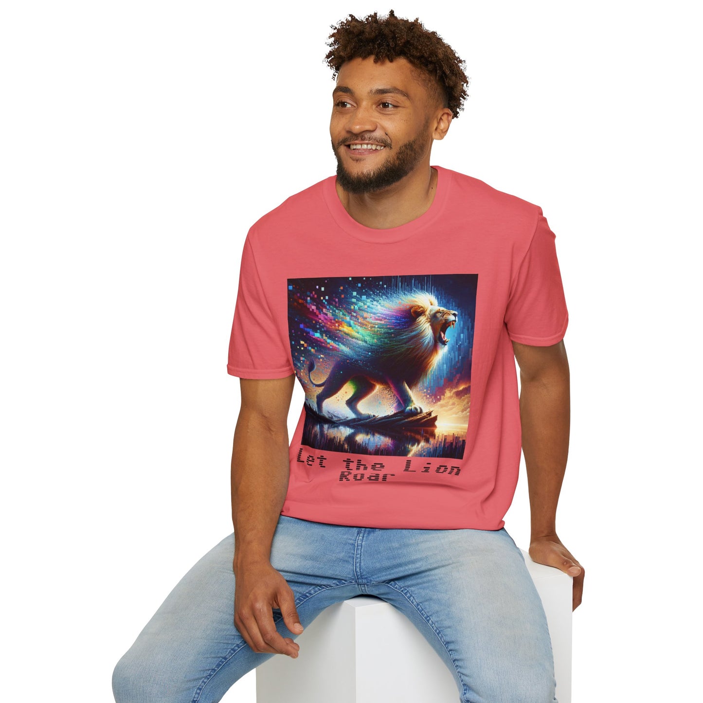 Unisex Softstyle T-Shirt - Lion roar