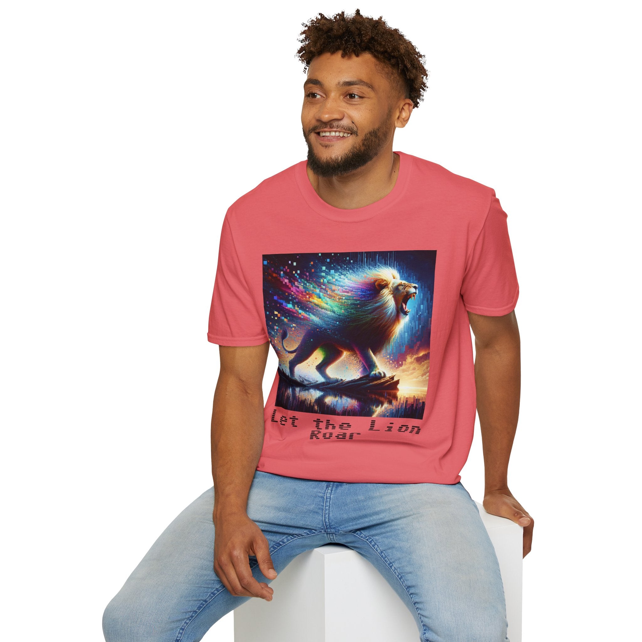 Unisex Softstyle T-Shirt - Lion roar