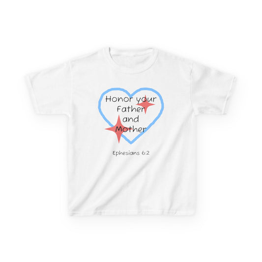 Kids Heavy Cotton™ Tee - Ephesians 6:2