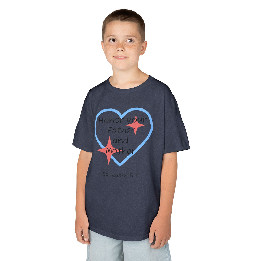 Kids Heavy Cotton™ Tee - Ephesians 6:2