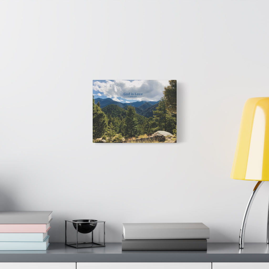 1 John 4:8 - Framed Canvas Wall Art