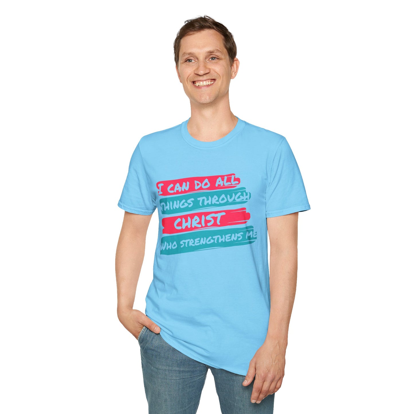 Unisex Softstyle T-Shirt - All things through Christ