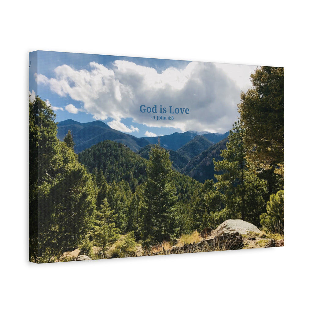 1 John 4:8 - Framed Canvas Wall Art