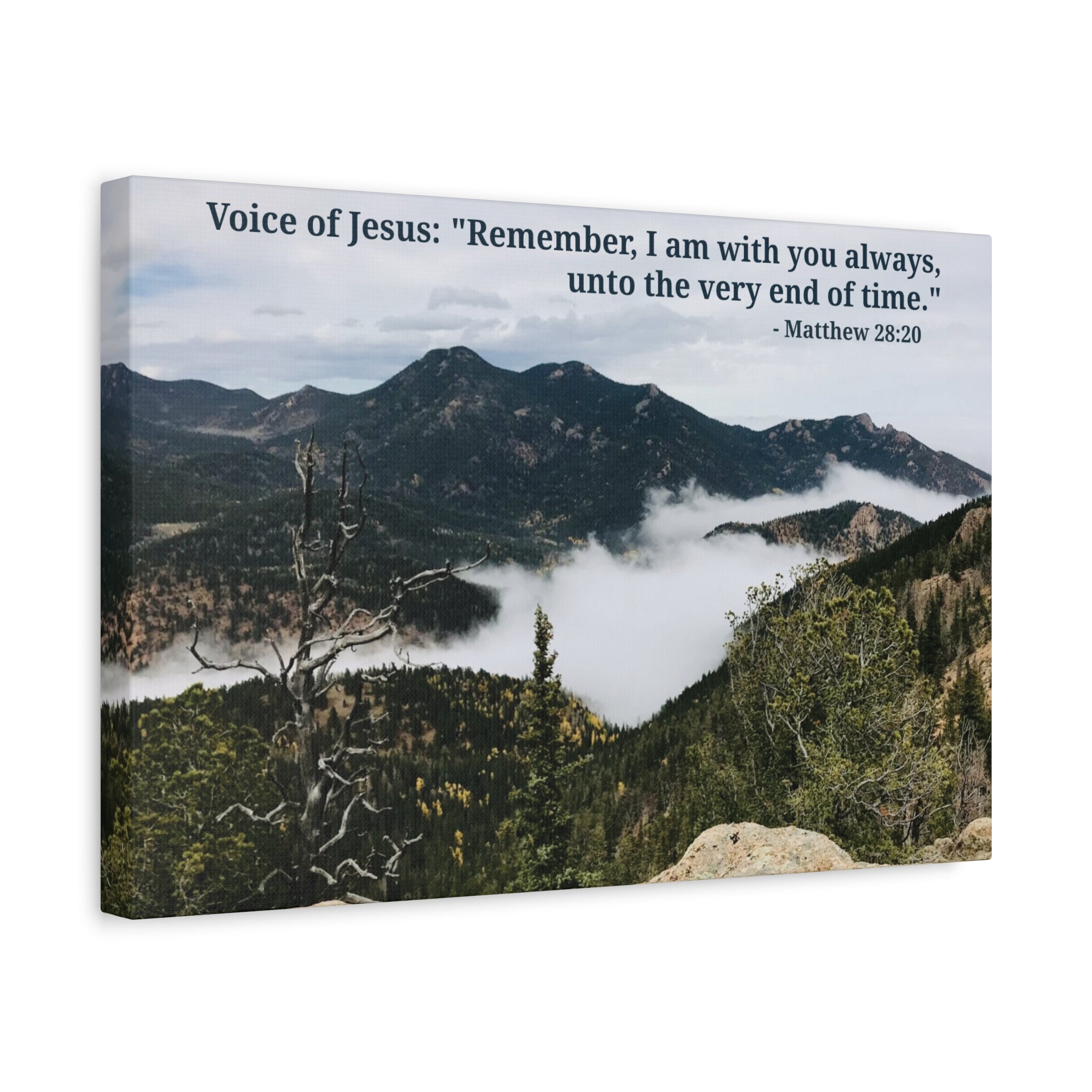 Matthew 28:20 - Framed Canvas Wall Art