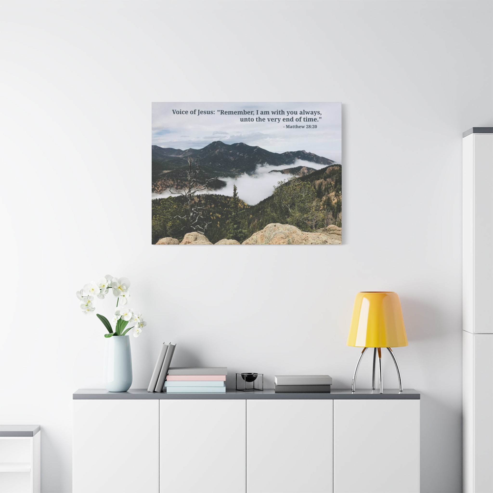 Matthew 28:20 - Framed Canvas Wall Art