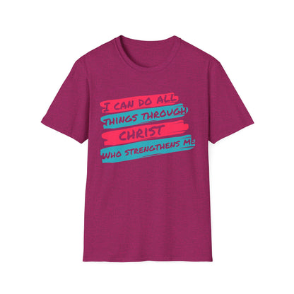 Unisex Softstyle T-Shirt - All things through Christ