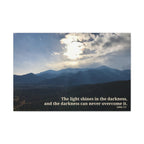 John 1:5 - Framed Canvas Wall Art