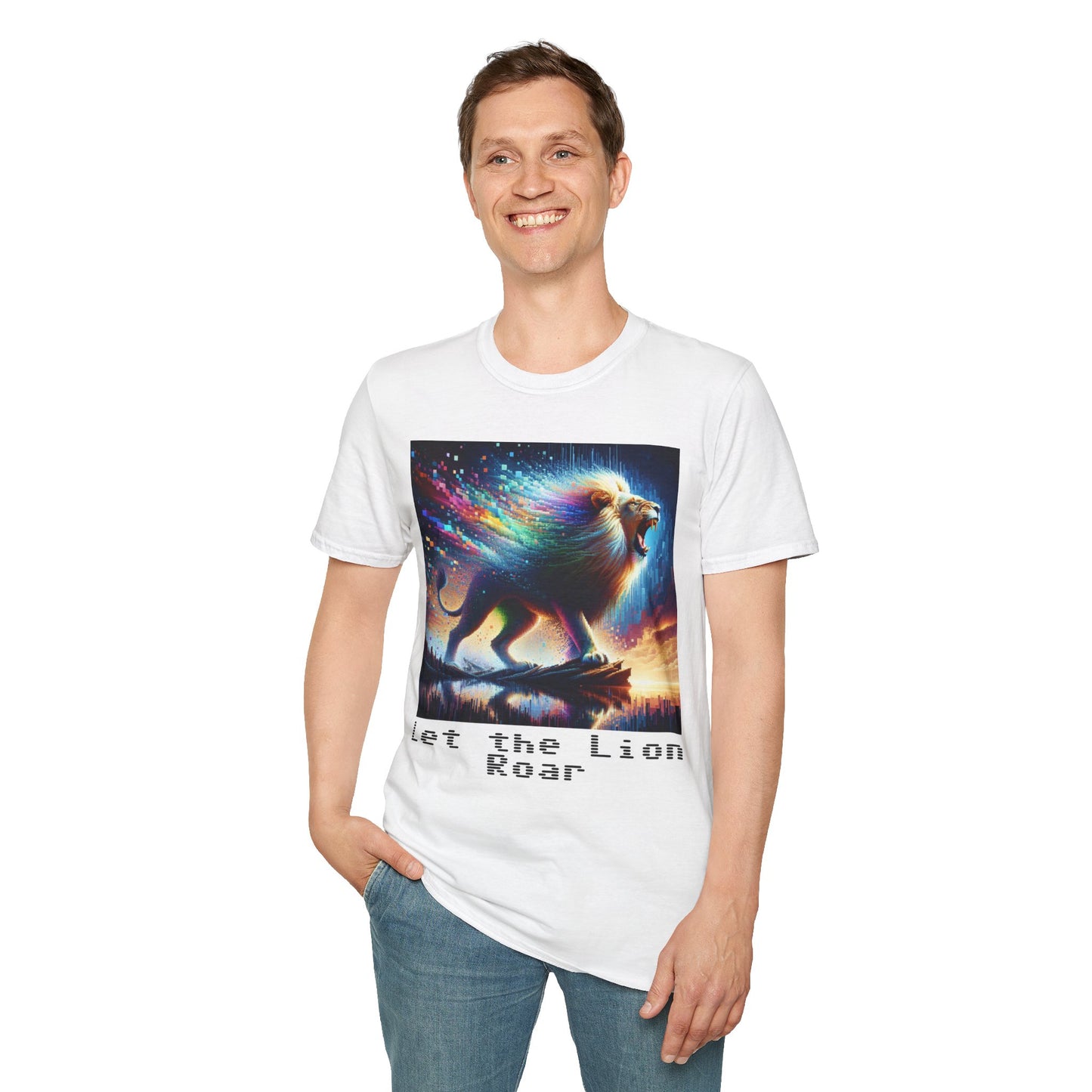 Unisex Softstyle T-Shirt - Lion roar