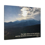 John 1:5 - Framed Canvas Wall Art
