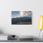 John 1:5 - Framed Canvas Wall Art