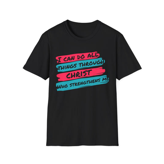 Unisex Softstyle T-Shirt - All things through Christ