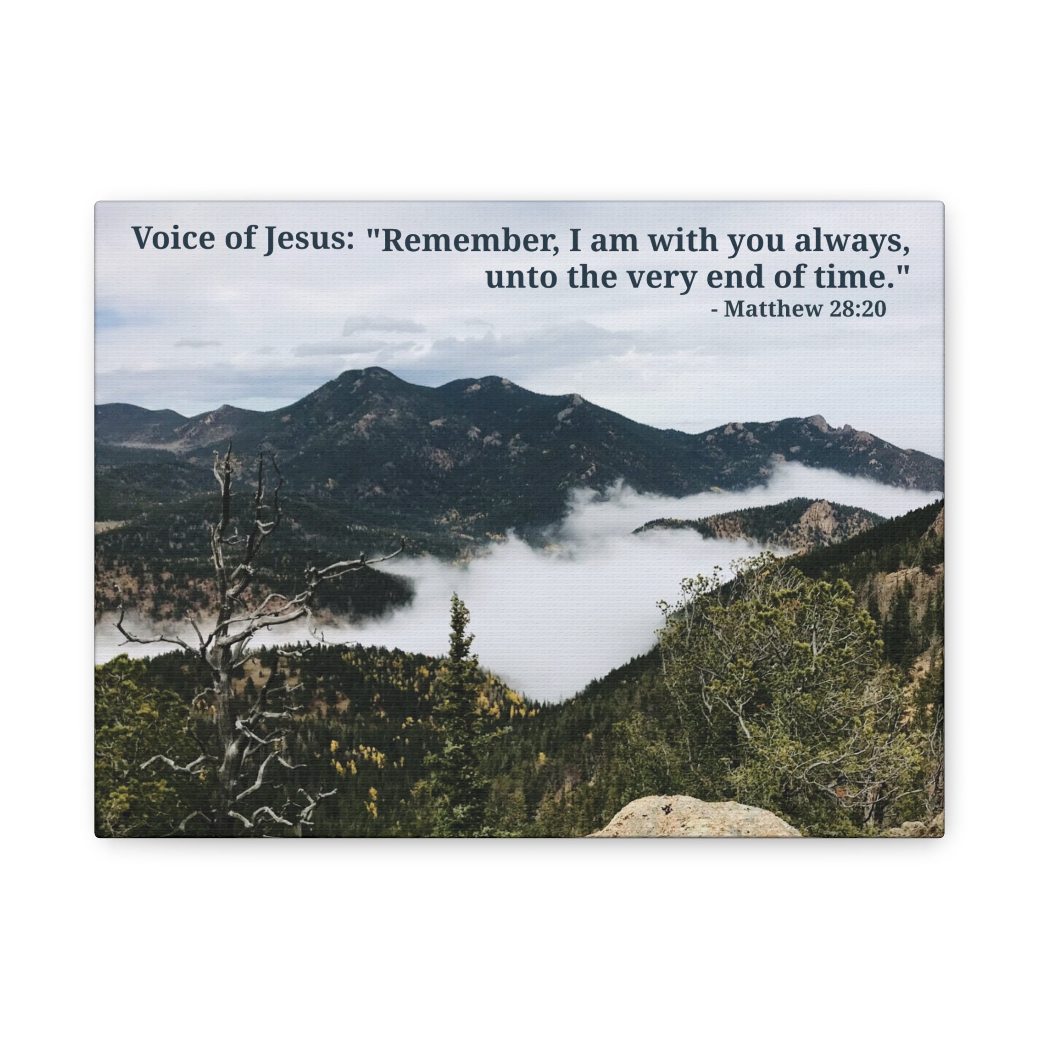 Matthew 28:20 - Framed Canvas Wall Art