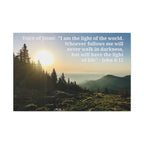 John 8:12 - Framed Canvas Wall Art