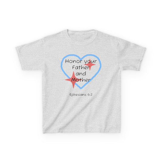Kids Heavy Cotton™ Tee - Ephesians 6:2