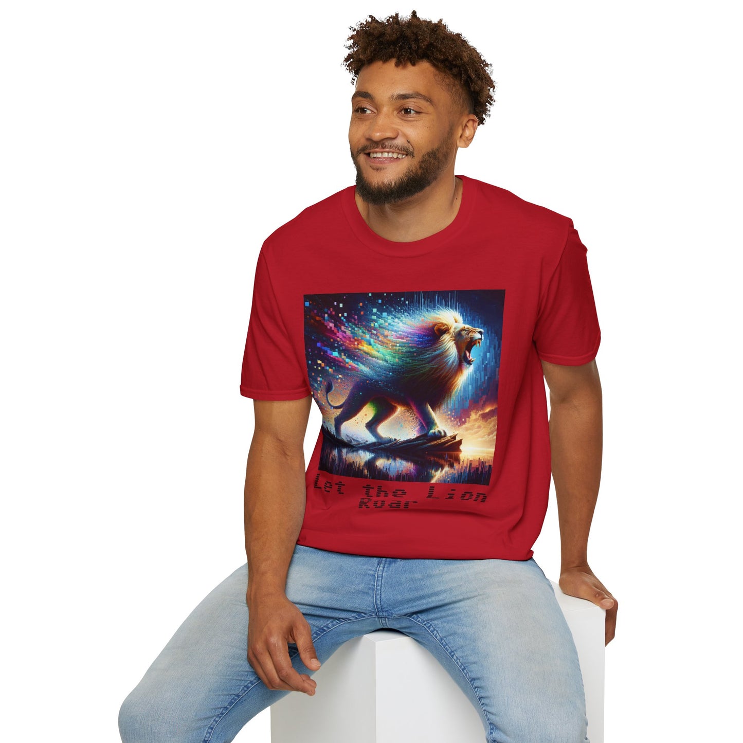Unisex Softstyle T-Shirt - Lion roar