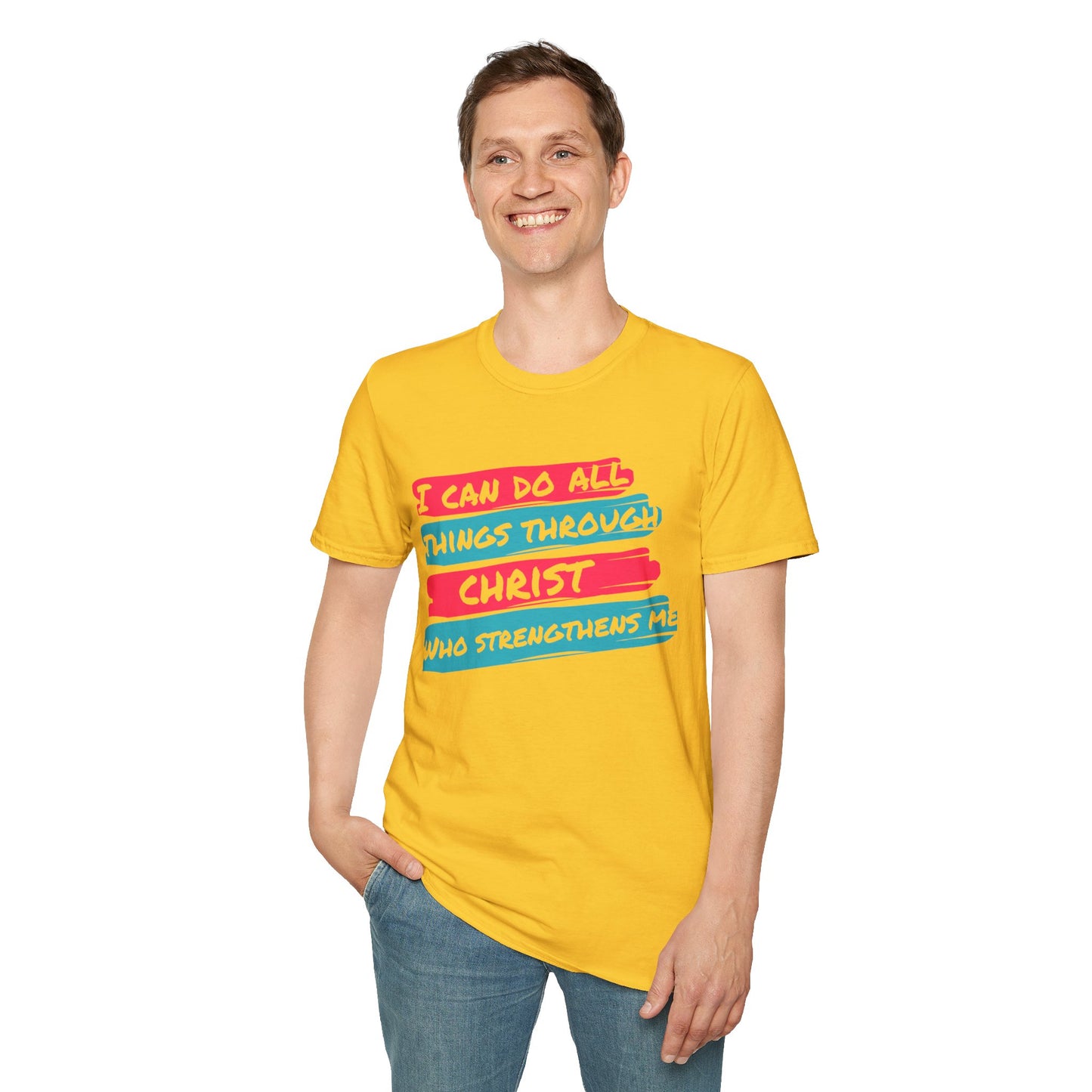Unisex Softstyle T-Shirt - All things through Christ