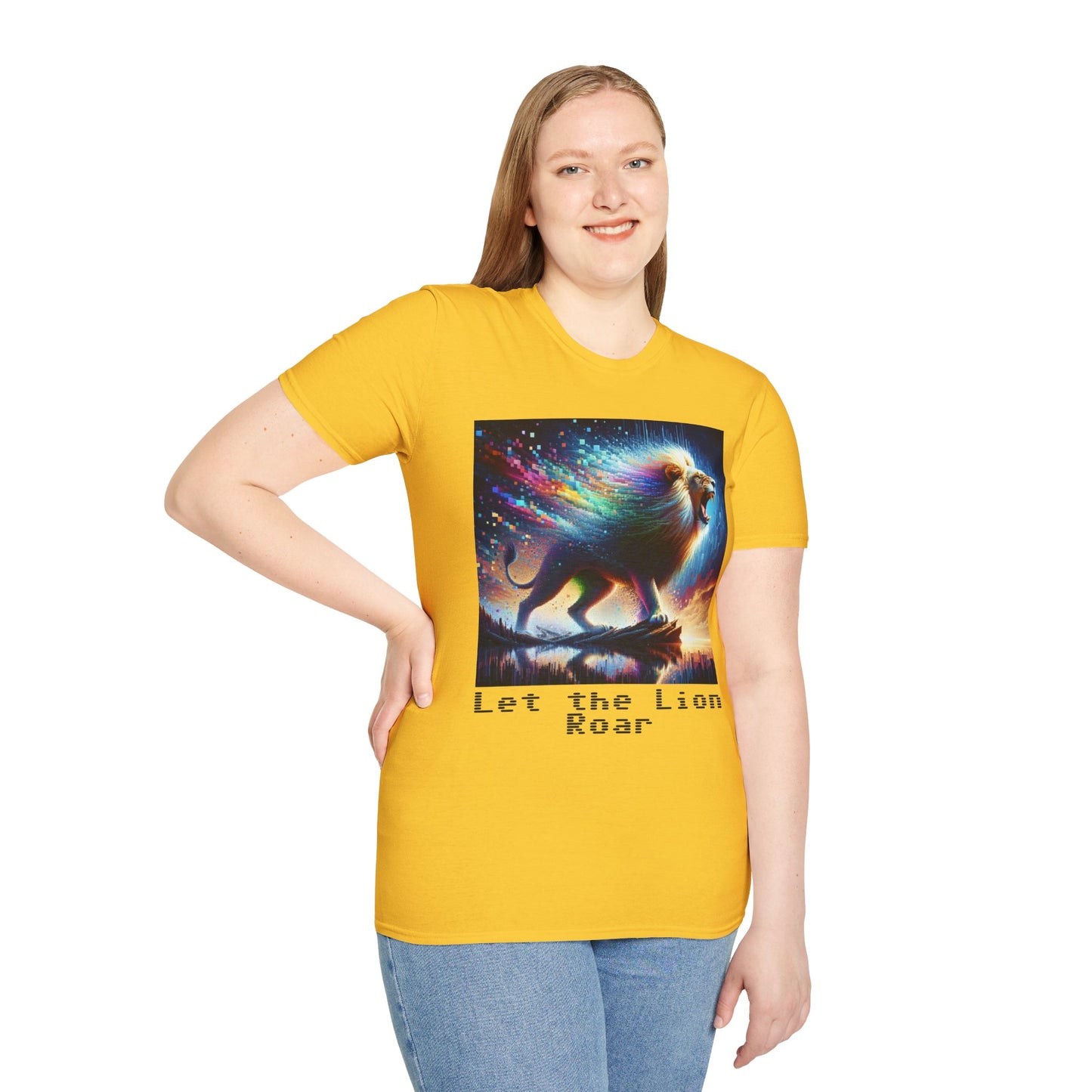 Unisex Softstyle T-Shirt - Lion roar