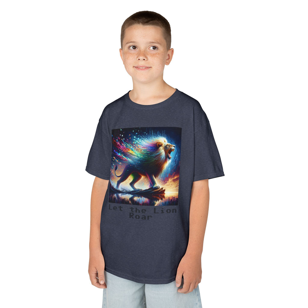 Kids Heavy Cotton™ Tee - Let the lion roar