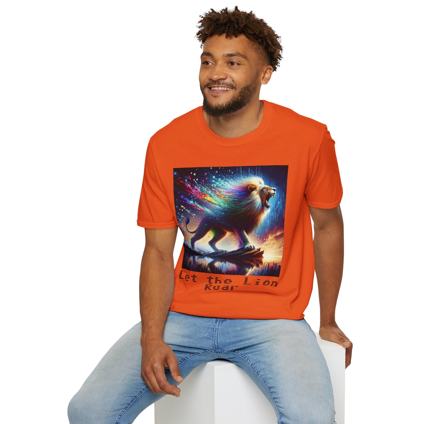 Unisex Softstyle T-Shirt - Lion roar