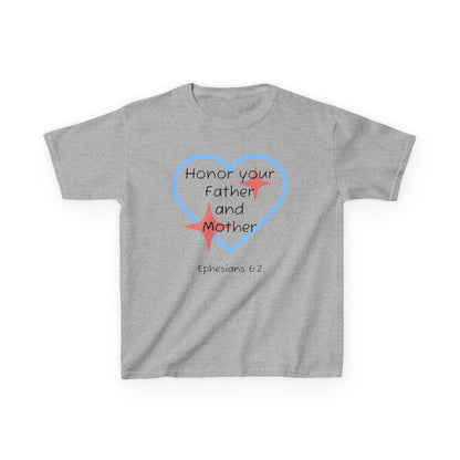Kids Heavy Cotton™ Tee - Ephesians 6:2