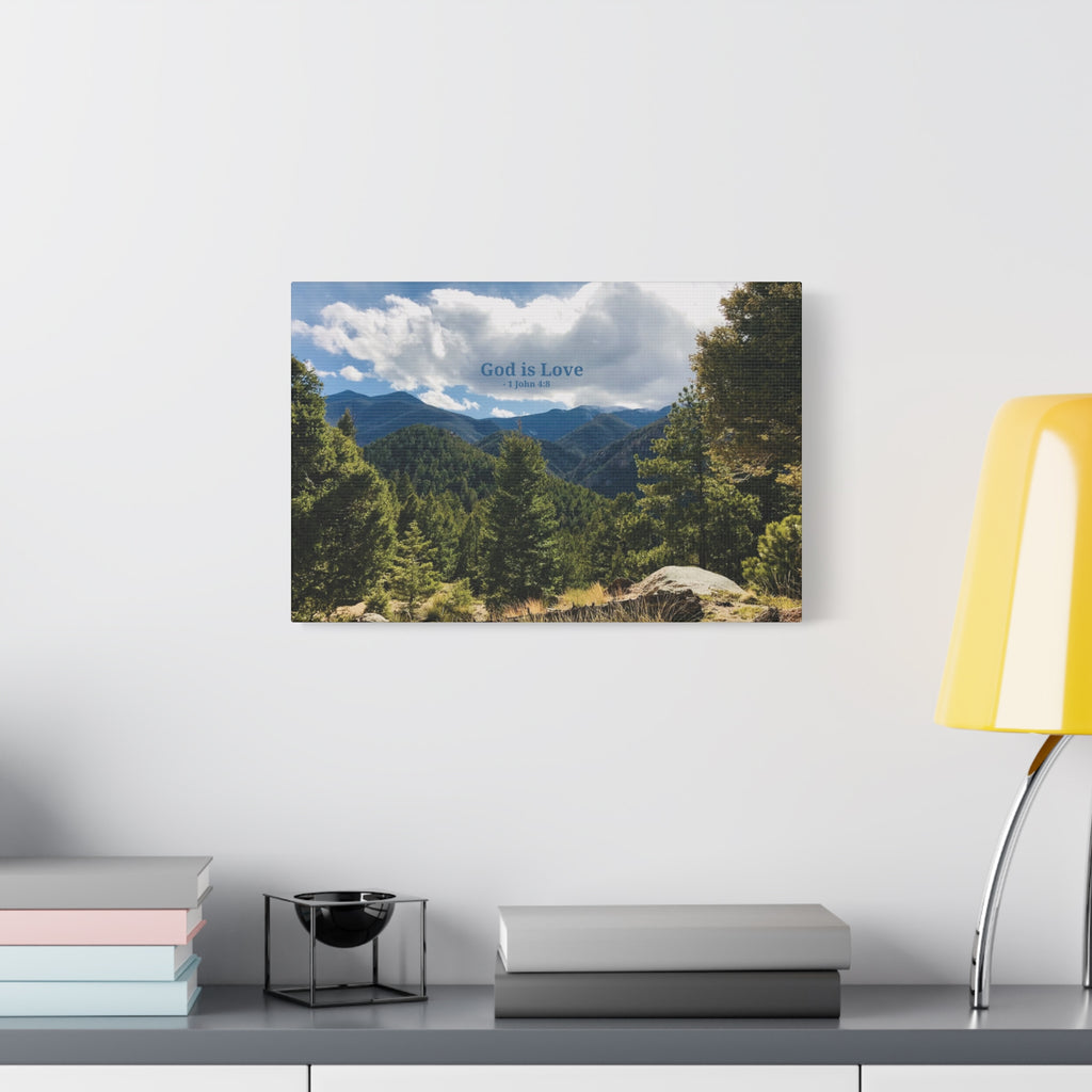 1 John 4:8 - Framed Canvas Wall Art