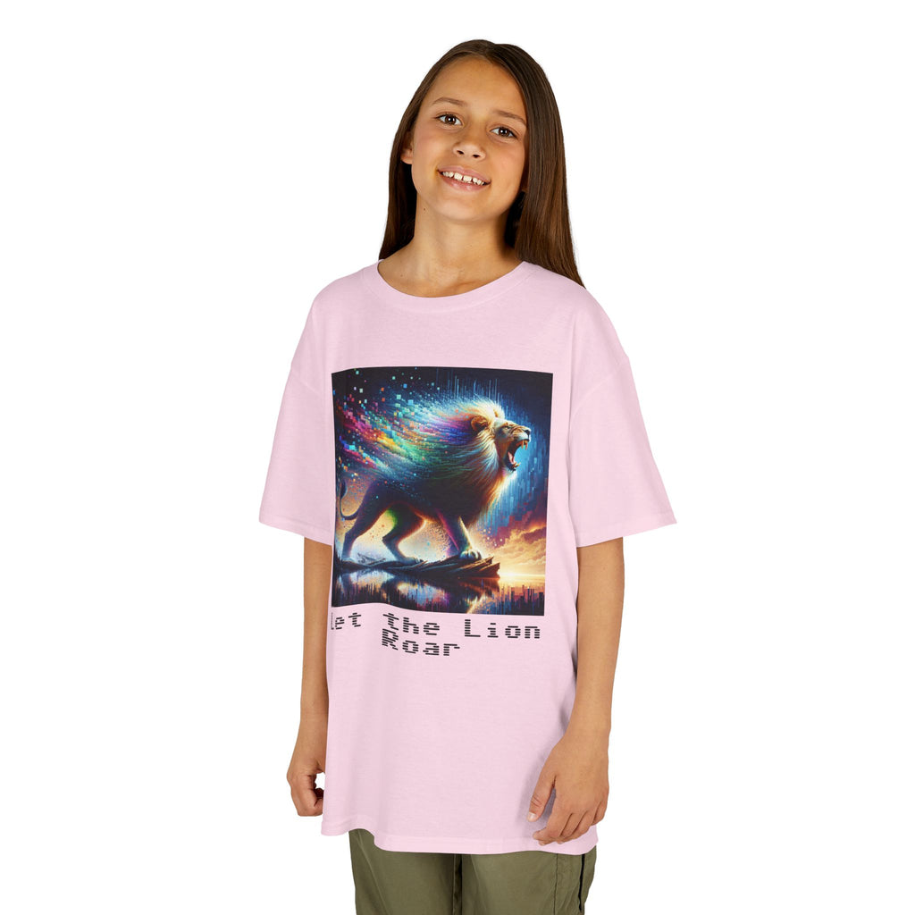 Kids Heavy Cotton™ Tee - Let the lion roar