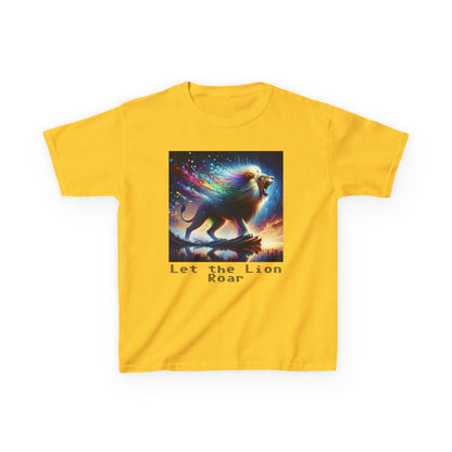 Kids Heavy Cotton™ Tee - Let the lion roar