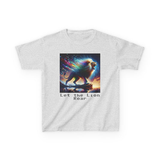 Kids Heavy Cotton™ Tee - Let the lion roar