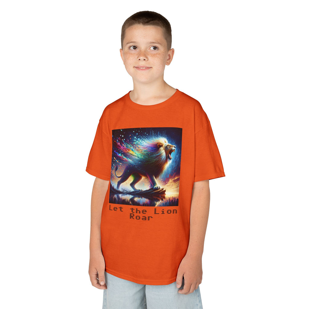 Kids Heavy Cotton™ Tee - Let the lion roar
