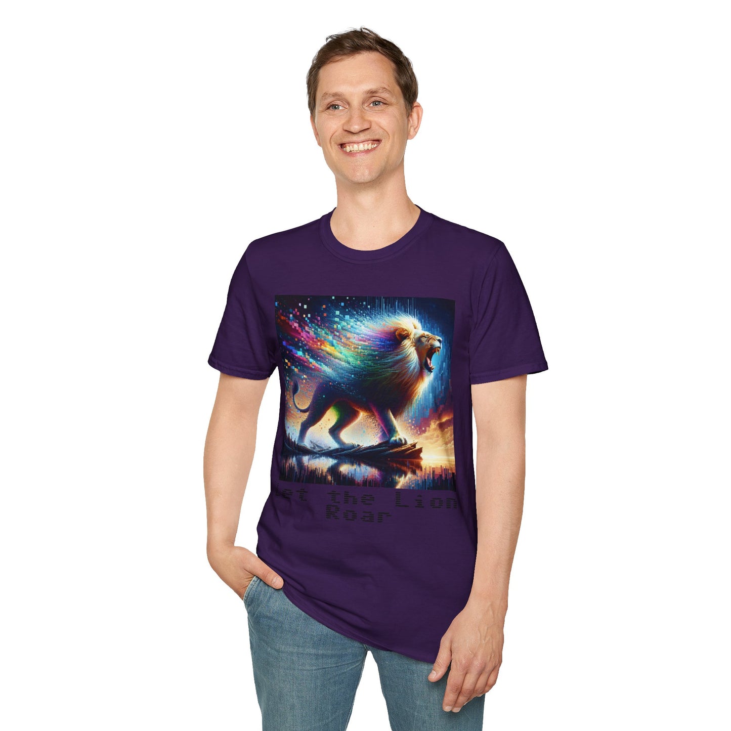 Unisex Softstyle T-Shirt - Lion roar