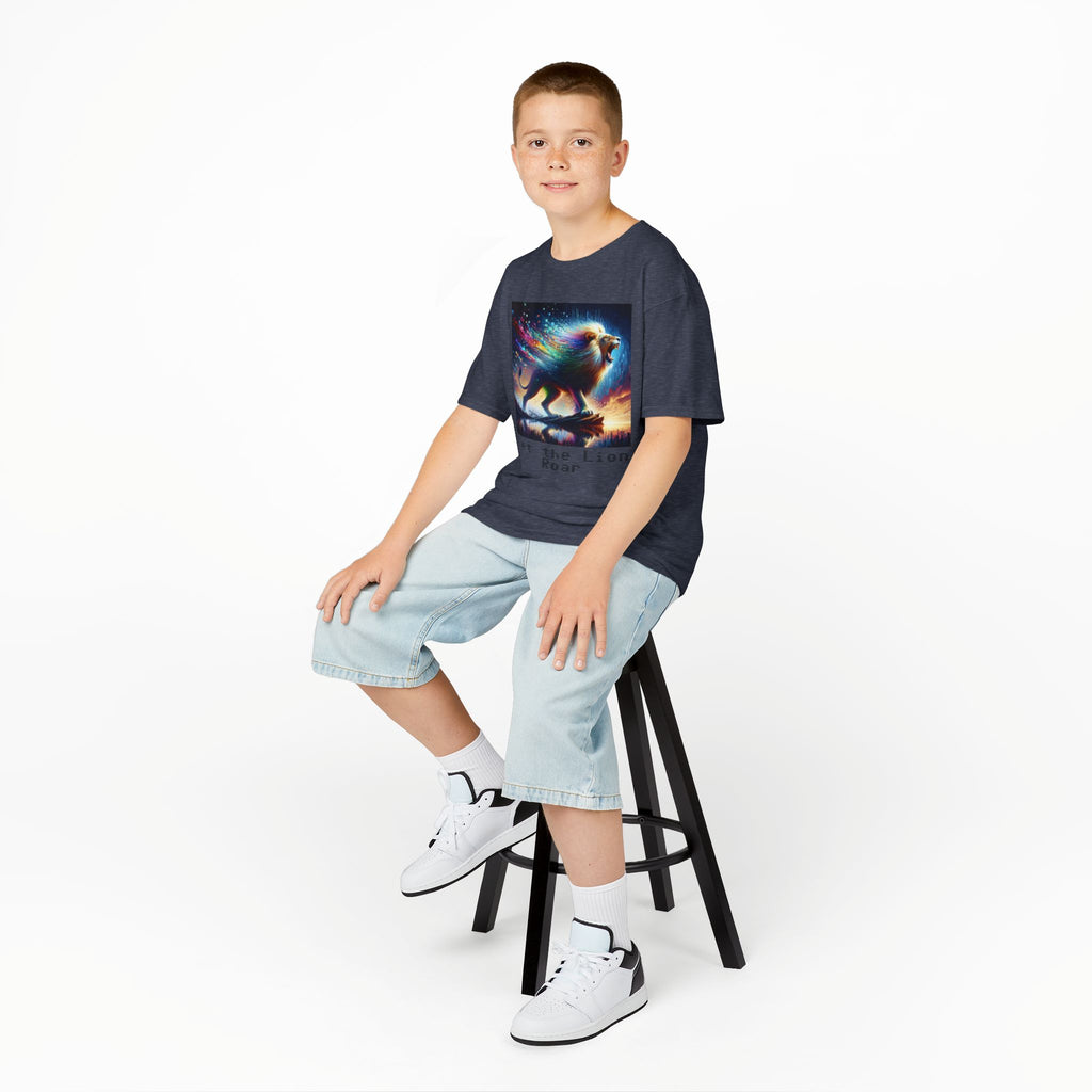 Kids Heavy Cotton™ Tee - Let the lion roar