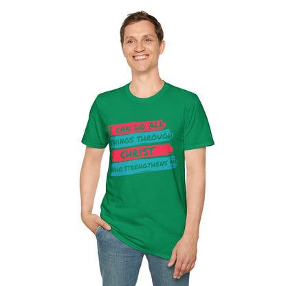 Unisex Softstyle T-Shirt - All things through Christ