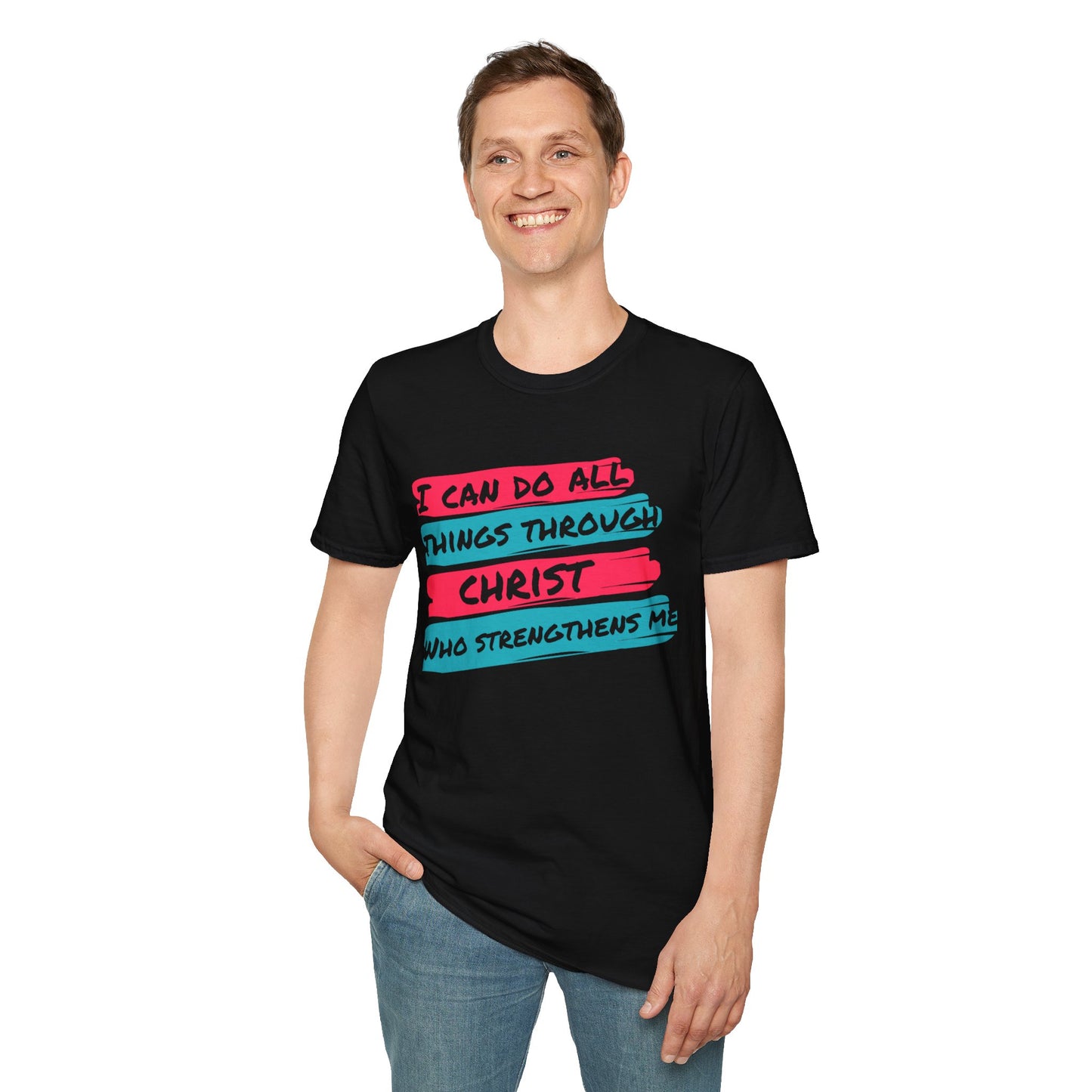 Unisex Softstyle T-Shirt - All things through Christ