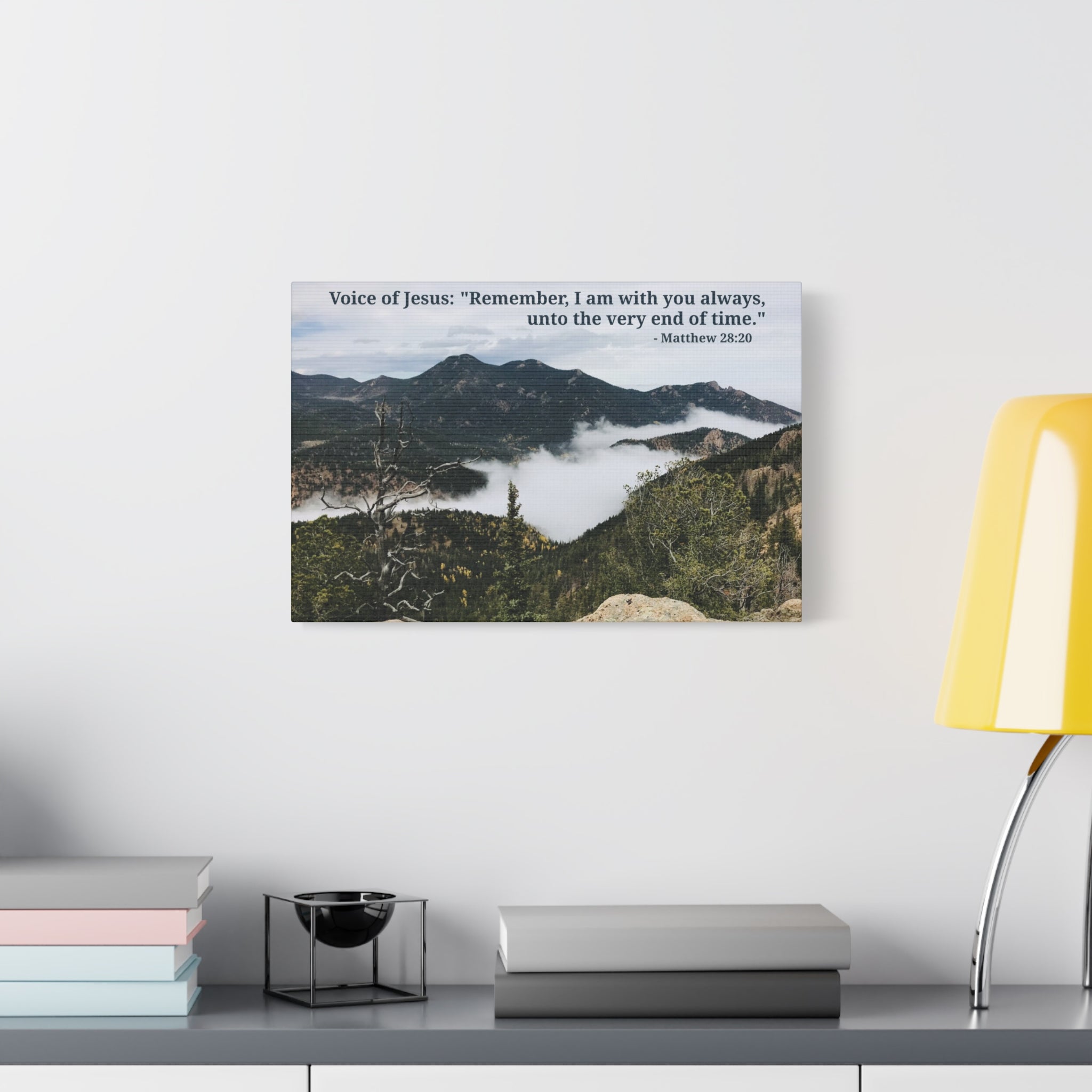 Matthew 28:20 - Framed Canvas Wall Art