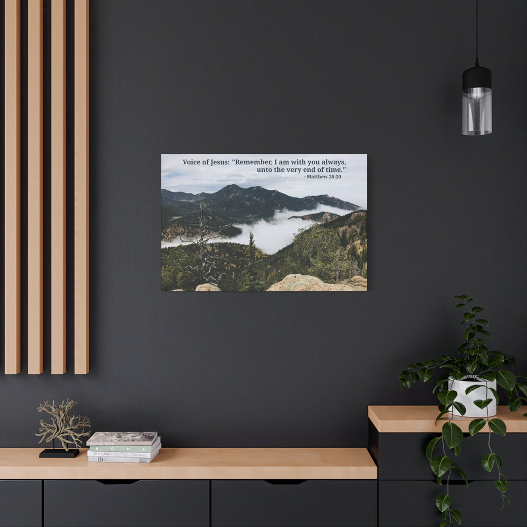Matthew 28:20 - Framed Canvas Wall Art
