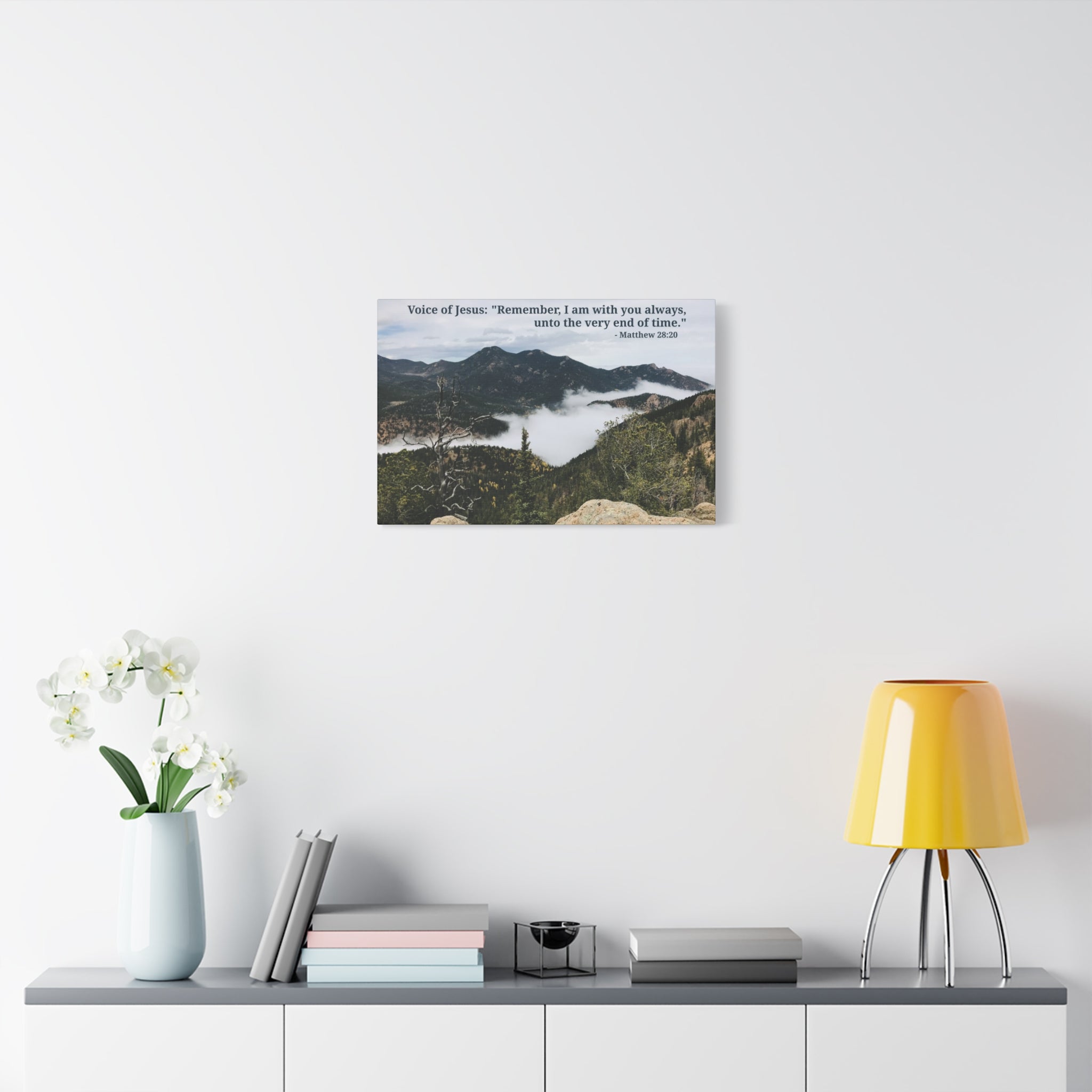 Matthew 28:20 - Framed Canvas Wall Art