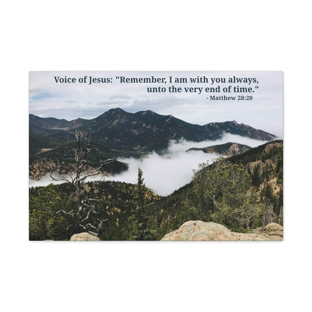 Matthew 28:20 - Framed Canvas Wall Art