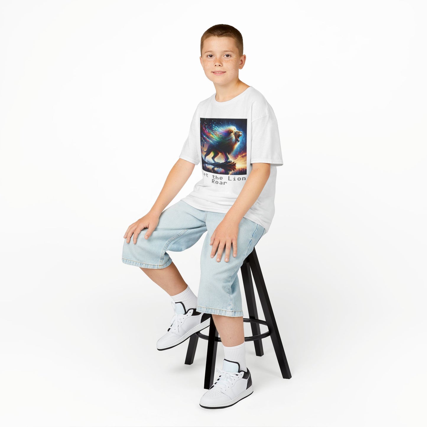 Kids Heavy Cotton™ Tee - Let the lion roar