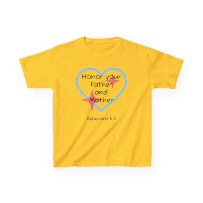 Kids Heavy Cotton™ Tee - Ephesians 6:2
