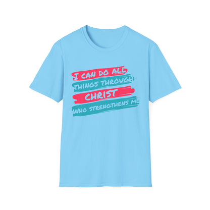 Unisex Softstyle T-Shirt - All things through Christ